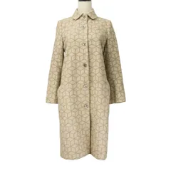 美品 mina perhonen ミナペルホネン SUGAR ステンカラーコート サイズ36 ベージュ レディース 古着 中古 USEDのサムネイル
