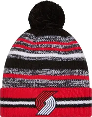 ニューエラ レディース アクセサリー 帽子 ブレザー ニット New Eradult Portland Trail Blazers Black Cheer Knit Hat NoColor ブラック