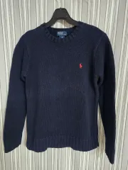 (XS) ポロ ラルフローレン レディース ネイビー ニット