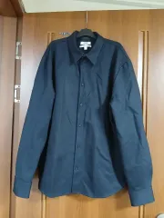 COS コス ネイビー コットン ツイル シャツ ジャケット 115