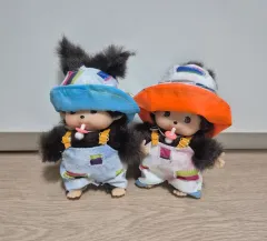 ヒップホップモンチッチ ベベチッチ ぬいぐるみ ヴィンテージ デニム サスペンダー 帽子 キーホルダー