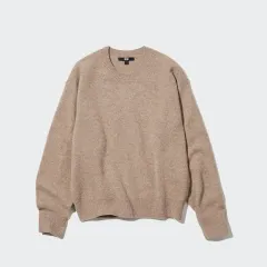 UNIQLO ユニクロ プレミアム ラムウール セーター ベージュ