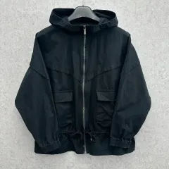 95 NIKE レディース オーバーサイズ コットン ジップアップ ジャケット