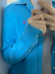 (着用画像あり) ピンク スカイ ポロ シャツ