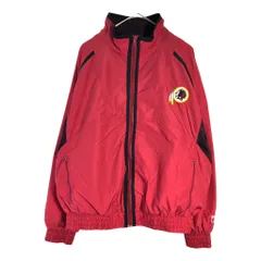 90年代 LOGO7 ロゴセブン NFL ワシントン・レッドスキンズ ナイロンジャケット プロチーム アメフト レッド(メンズ L)中古 古着 X6237