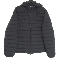美品 ZEGNA ゼニア LEGGERISSIMO Hooded Bomber ジップアップ フーディー ダウンジャケット E7T25 7209YM サイズ54R ブラック メンズ 古着 中古 USEDのサムネイル