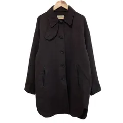 美品 25AW DES PRES デプレ トゥモローランド ライトダブルフェイスシャギー チンベルト付きコート サイズF ブラウン レディース 古着 中古 USEDのサムネイル
