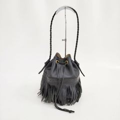 J&M DAVIDSON カーニバル バッグ 黒 レザー フリンジ - メルカリ