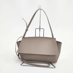 Ampersand タンニングレザーフラップミニショルダーバッグ 定価20900円 ショルダーバッグ グレージュ レディース アンパサンド【中古】6-0312G∞のサムネイル