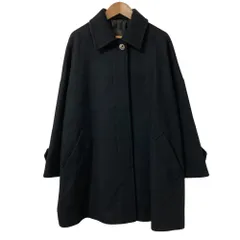 良品 MACKINTOSH LONDON マッキントッシュ ロズリー ぺコラム圧縮 ビーバー ステンカラーコート G5B09-656-09サイズ36 ブラック レディース 古着 中古 USEDのサムネイル