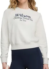 ウィルソン レディース アウター パーカー・スウェット クルーネック Wilson Womensideline Crewneck Sanddriftのサムネイル
