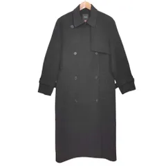 美品 24AW Theory セオリー NEW DIVIDE GC RELAXED TRNCH DF ウールカシミヤ トレンチコート サイズS ブラック レディース 古着 中古 USED