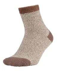 ノースイースト レディース アンダーウェア 靴下 Northeast Outfitters Cozy Cabin Adult Fuzzy Solid Socks Taupe トープ