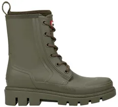 ハンター レディース シューズ ブーツ・レインブーツ レース HUNTER Womens Diana Waterproof Laceup Rain Boots Green グリーン