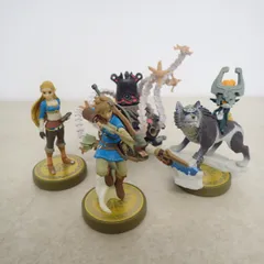 ☆ゼルダの伝説 amiibo リンク/ゼルダ/ウルフリンク/ガーディアン まとめて4点セット【IO