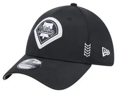 ニューエラ レディース アクセサリー 帽子 New Eradult Philadelphia Phillies Clubhouse Black 39Thirty Stretch Fit Hat ブラック