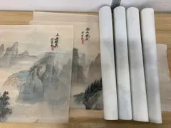 中国 絹本掛軸 高閣 街秋中堂 状態良好 2026年最新中国 掛け軸の人気