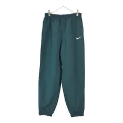 90年代 NIKE ナイキ ワンポイントロゴ ナイロンパンツ スポーツ グリーン(メンズ M)中古 古着 X6247