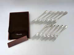 ✧仏蘭西高級銀器クリストフルシルバー銀P カトラリー6本セット アルビ