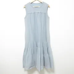 FOXEY フォクシー 22年商品 コレット ドレス ワンピース 42704 サイズ38 ライトブルー レディース 古着 中古 USED