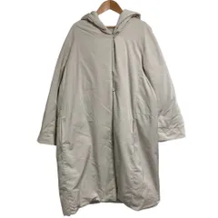 良品 S Max Mara Sマックスマーラ The Cube フーディ ダウンコート 50サイズ XLサイズ相当 ライトベージュ レディース 古着 中古 USED