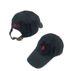 ポロ ブラック レッドポニー ベースボールキャップ