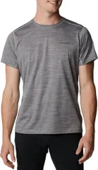 コロンビア メンズ トップス Tシャツ Columbia Mens Alpine Chill Zero Short Sleeve TShirt Columbia Grey Heather グレー