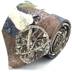 ランバン ブランド ネクタイ シルク 多模様 PO メンズ ブラウン LANVIN 【中古】