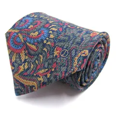 ダンヒル ブランド ネクタイ シルク 幾何柄 多模様 PO メンズ ネイビー Dunhill 【中古】