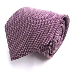 フランコバレンチノ ブランド ネクタイ シルク ドット柄 小紋柄 PO メンズ ワインレッド FRANCO VALENTINO 【中古】