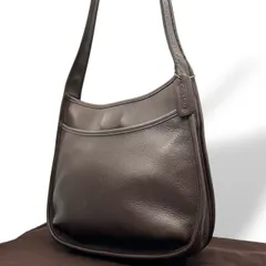 【美品】コーチ COACH ショルダーバッグ ワンショルダーバッグ 肩掛け レザー 本革 ブラウン 茶色 9047 ビンテージ クラシック エレガント 上品 シンプル 無地 レディース お出かけ デイリーユース 普段使い 希少モデル 逸品 状態良好 S