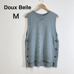 Doux Belle ニット セーター タンクトップ レディース グレー ニットベスト ベスト クルーネック 大人カジュアル きれいめカジュアル Mのサムネイル