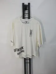 ライフウォーク クロップド 半袖Tシャツ ベンチュリー ウーブン 白 F