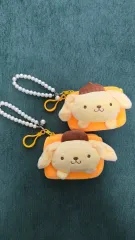 Sanrio ポムポムプリン ミニ ポーチ 兼 コインケース ストラップ キーホルダー 2個 セット