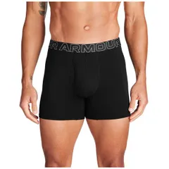 アンダーアーマー メンズ アンダーウェア ボクサーパンツ コットン Under Armour Mens UA Performance Cotton 6 Boxer Briefs 3 Pack Blacのサムネイル