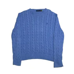 XL POLO RALPH LAUREN(ポロラルフローレン) コットン クルーネック ケーブルニット