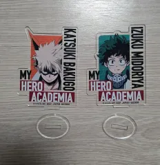 まとめ) 僕のヒーローアカデミア ヒロアカ 爆豪 勝己 緑 谷出久 アクリル スタンド 一番くじ クージー