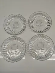 レトロガラス　小皿　4枚
