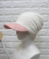 ys243 日本製 ウール5 ビーニーキャップ ニット帽子 フリー/倉庫ギャラリー