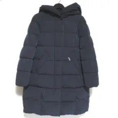 美品 WOOLRICH ウールリッチ PUFFY COCOON COAT フーディー ダウンコート コクーンコート WWCPS2660D XSサイズ ネイビー レディース 古着 中古 USEDのサムネイル
