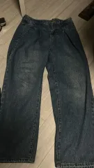 インディゴデニム ワイド デニムパンツ m