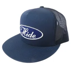 HideandSeek ハイドアンドシーク 25SS PATCH MESH CAP  パッチ付き メッシュ キャップ 帽子 ネイビー系【新古品】【未使用】【中古】のサムネイル