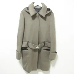 美品 FOXEY NEW YORK フォクシーニューヨーク コレクション BONDED MOHAIR DUFFLE COAT モヘアダッフルコート 34617 40 グレージュ レディース 古着 中古 USEDのサムネイル