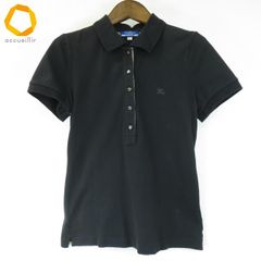 BURBERRY BLUE LABEL 半袖ポロシャツ ノバチェック 黒 38 - メルカリ