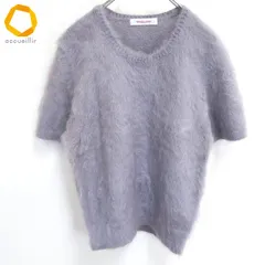 #aux ワンダフルワールド WONDERFUL WORLD カネコイサオ KANEKO ISAO 半袖 ニット セーター 紫 モヘヤ 希少 ヴィンテージ [970642] k01のサムネイル