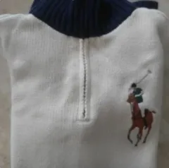 ポロ ビックポニー ニット ジップアップ