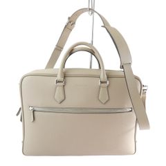 BONAVENTURA Noblessa Leather 2-Way Jackson Briefcase Business Bag, Beige (Excellent Condition, Used)