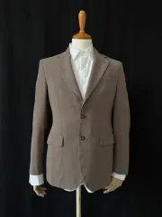 メンズスーツ 夏 スーツ セットアップ ブラウン L XLサイズ ほぼ新品