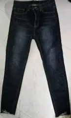 ジェイ・ブラン49>20 ブラックデニムジーンズ ダメージジーン44半55