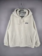 FILA フィラ 100 L フリース フード ジップアップ ジャケット フリース ボア